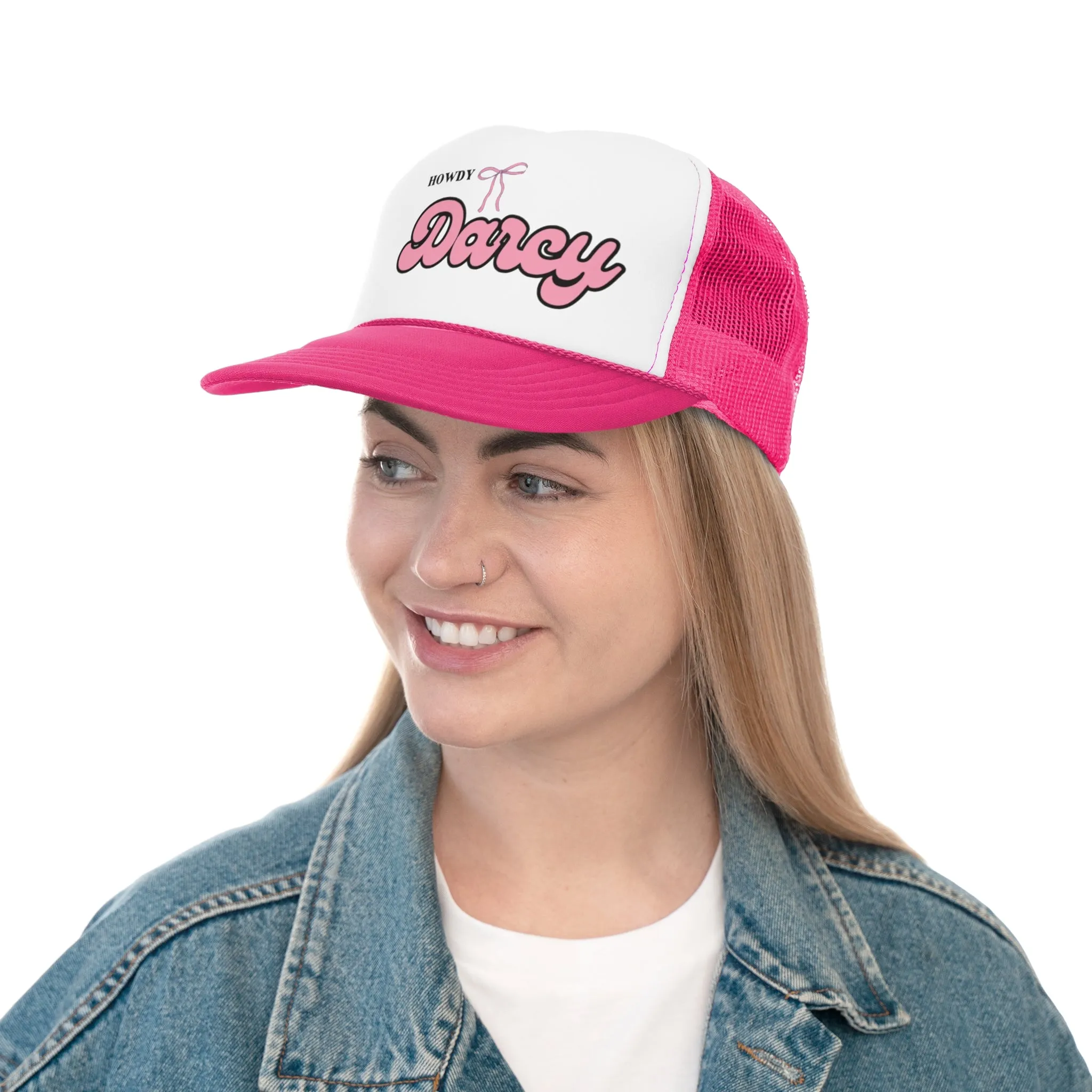 Howdy Darcy Pink Trucker hat
