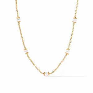 Hydra Pearl Delicate Station Necklace