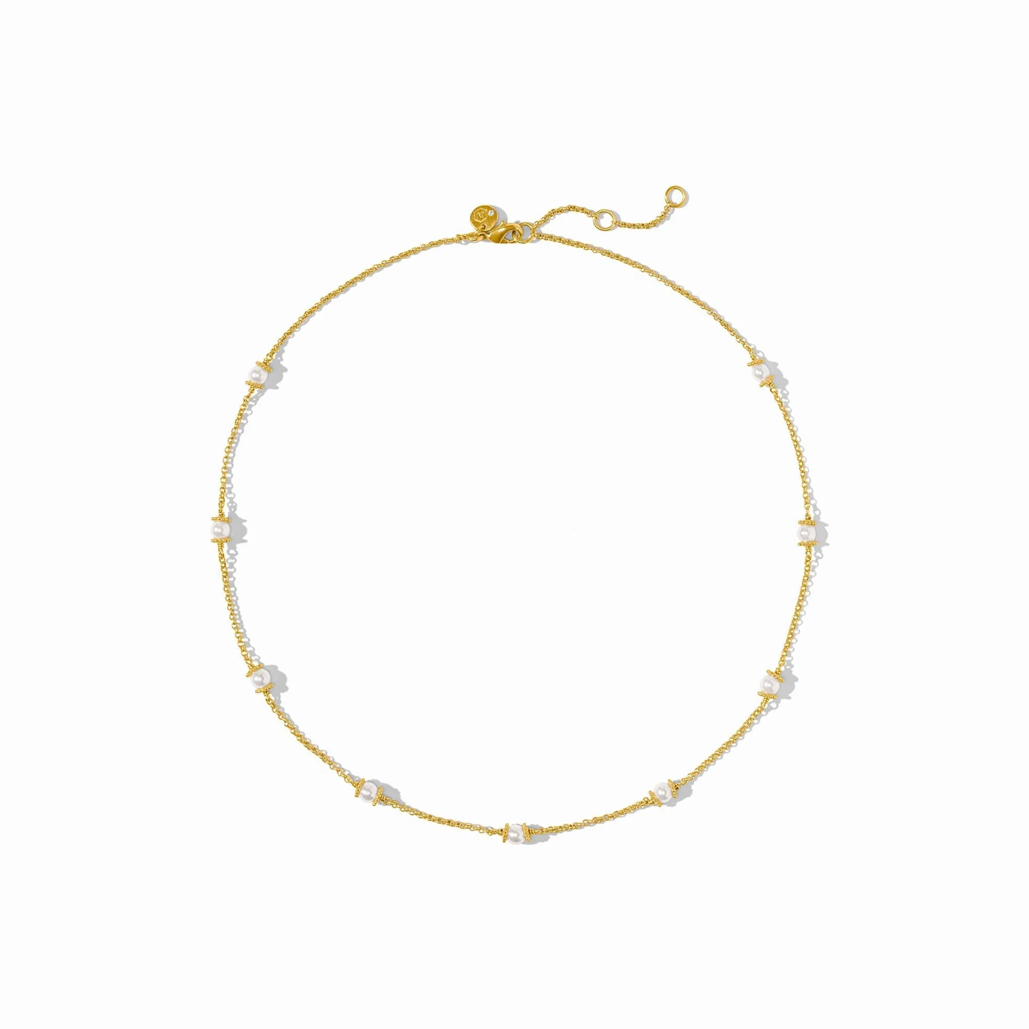 Hydra Pearl Delicate Station Necklace