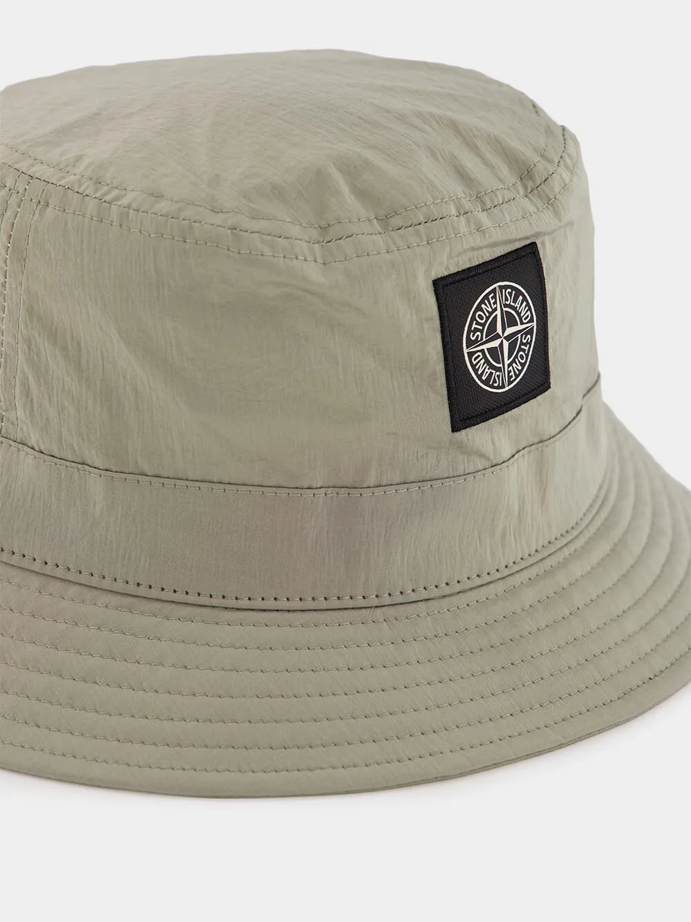 Iridescent Beige Bucket Hat