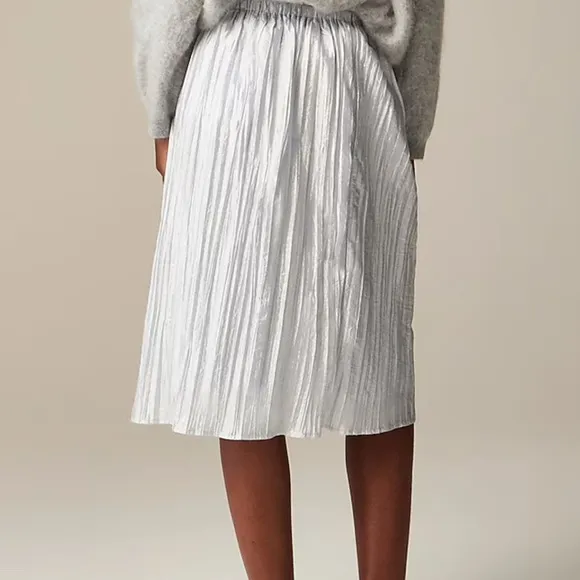 J. Crew Collection knee-length skirt in crinkled nylon skirt Size XXL