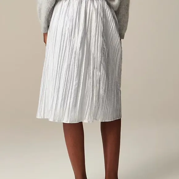 J. Crew Collection knee-length skirt in crinkled nylon skirt Size XXL