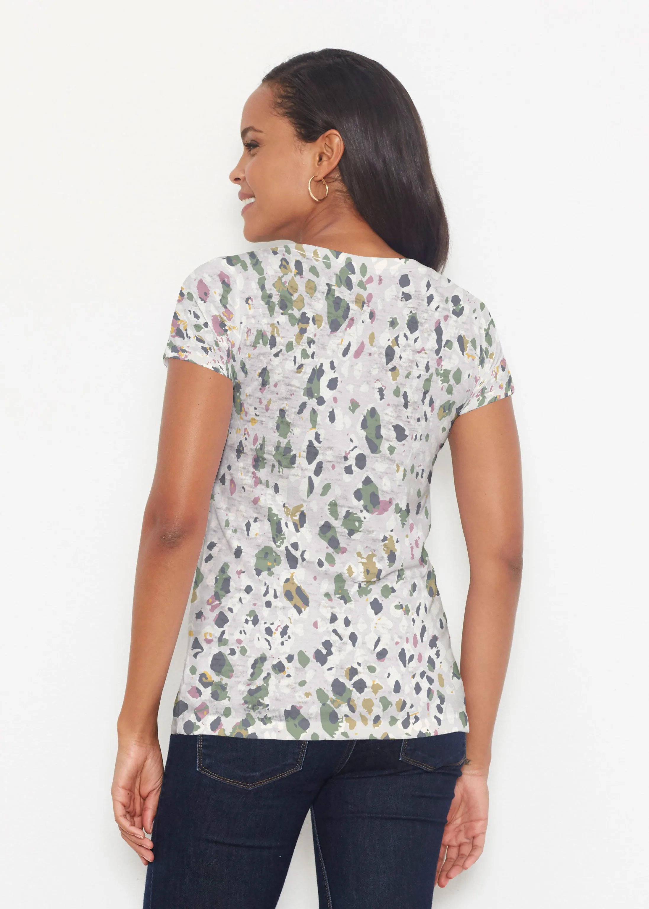 Jazzy Spots (8055) ~ Short Sleeve Scoop Shirt