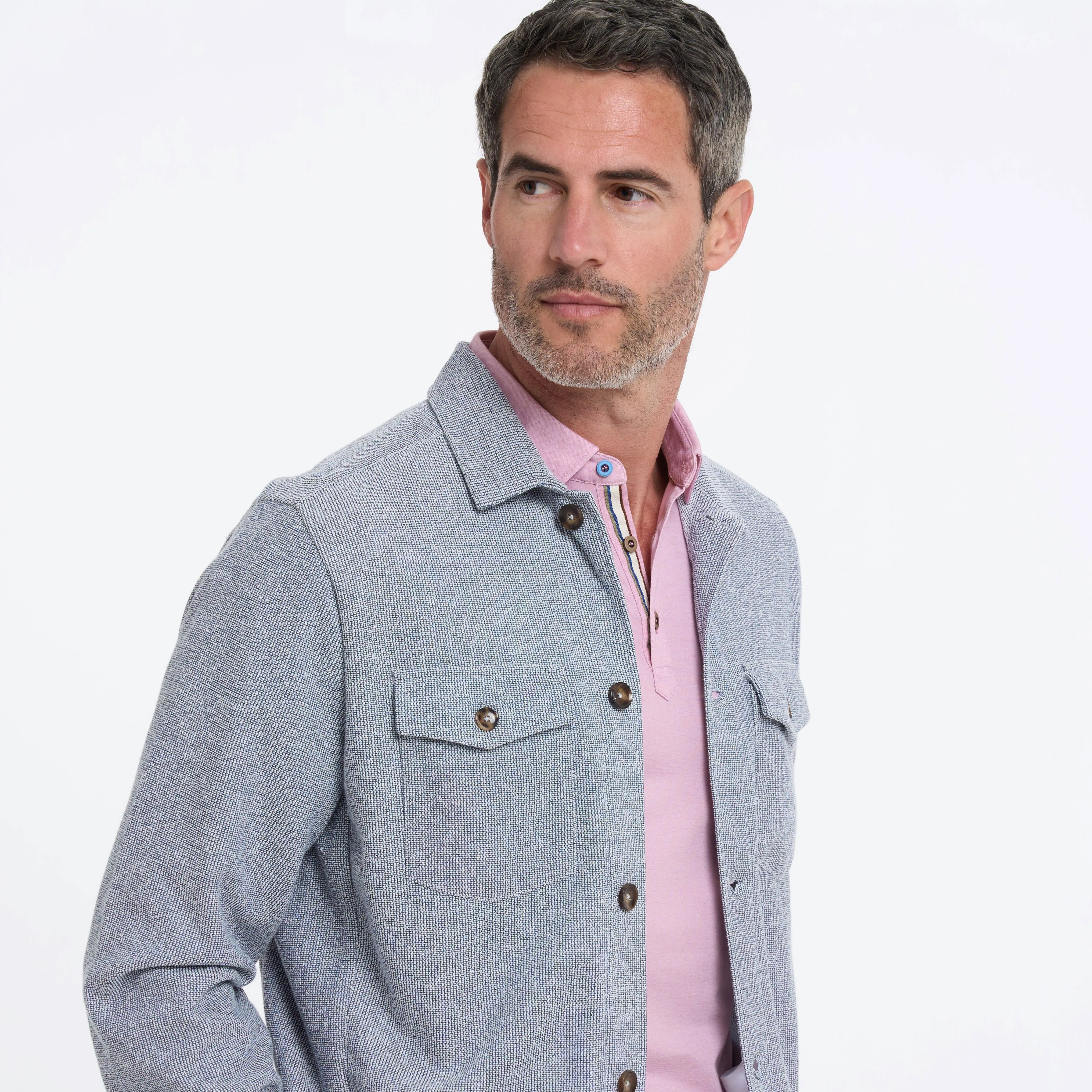 Jersey stretch overshirt