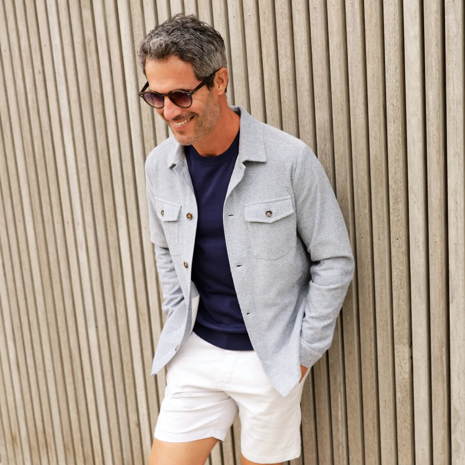 Jersey stretch overshirt