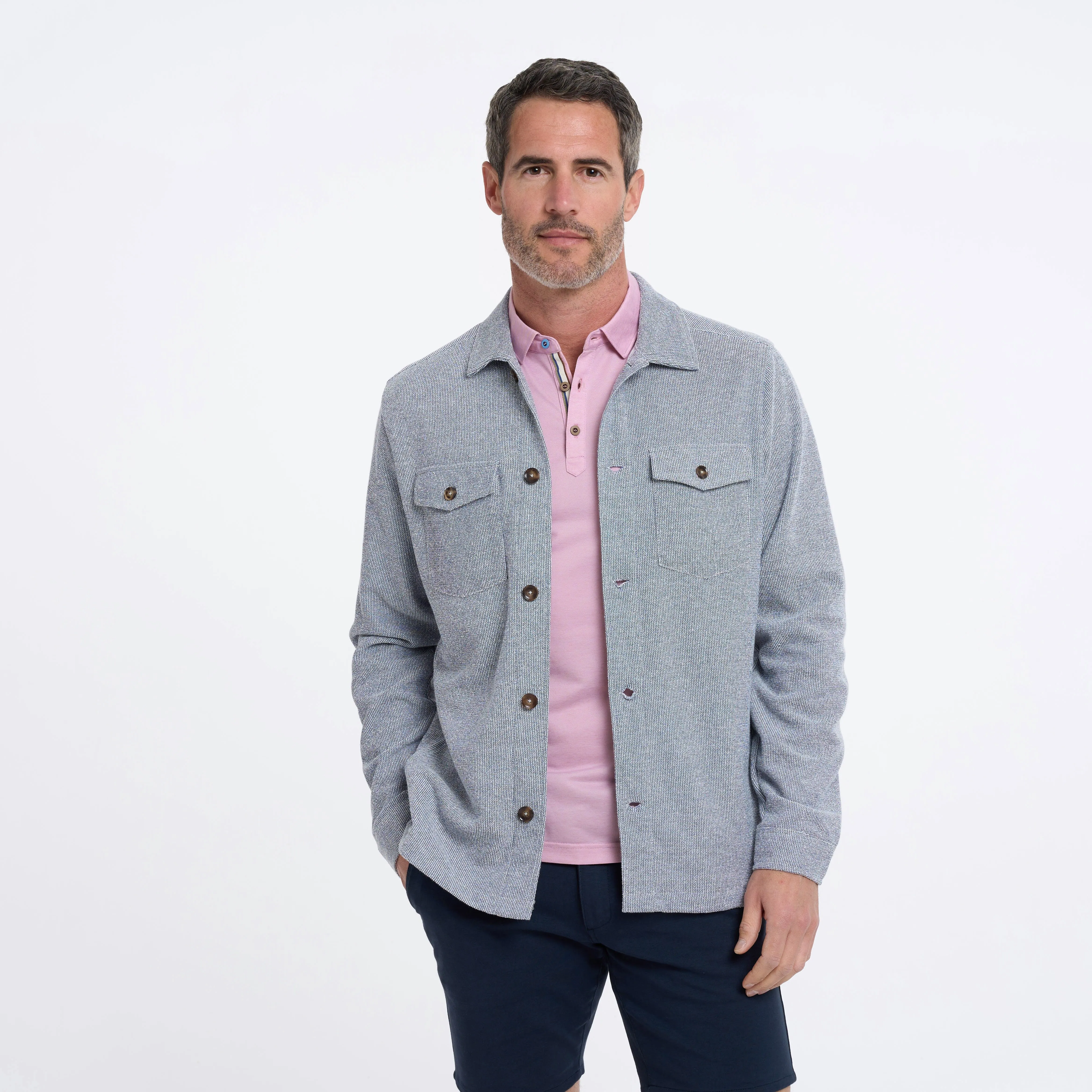 Jersey stretch overshirt
