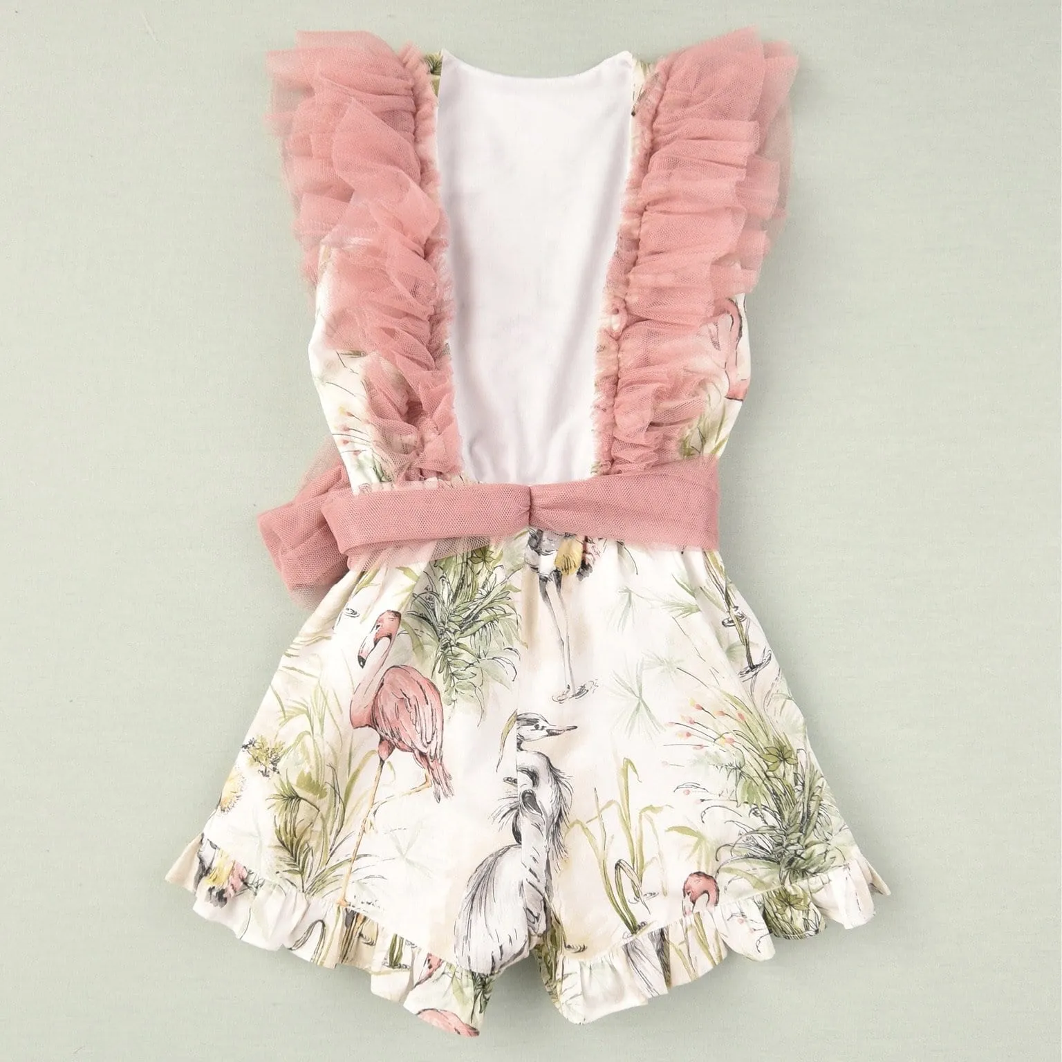 JOSE VARON - Flamingo Playsuit