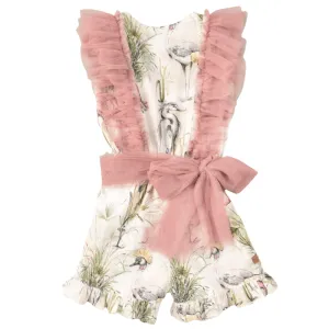 JOSE VARON - Flamingo Playsuit