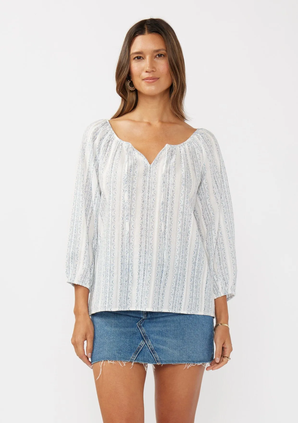 Kallie Striped Blouse