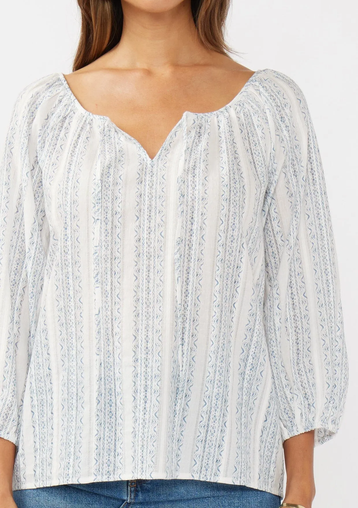 Kallie Striped Blouse