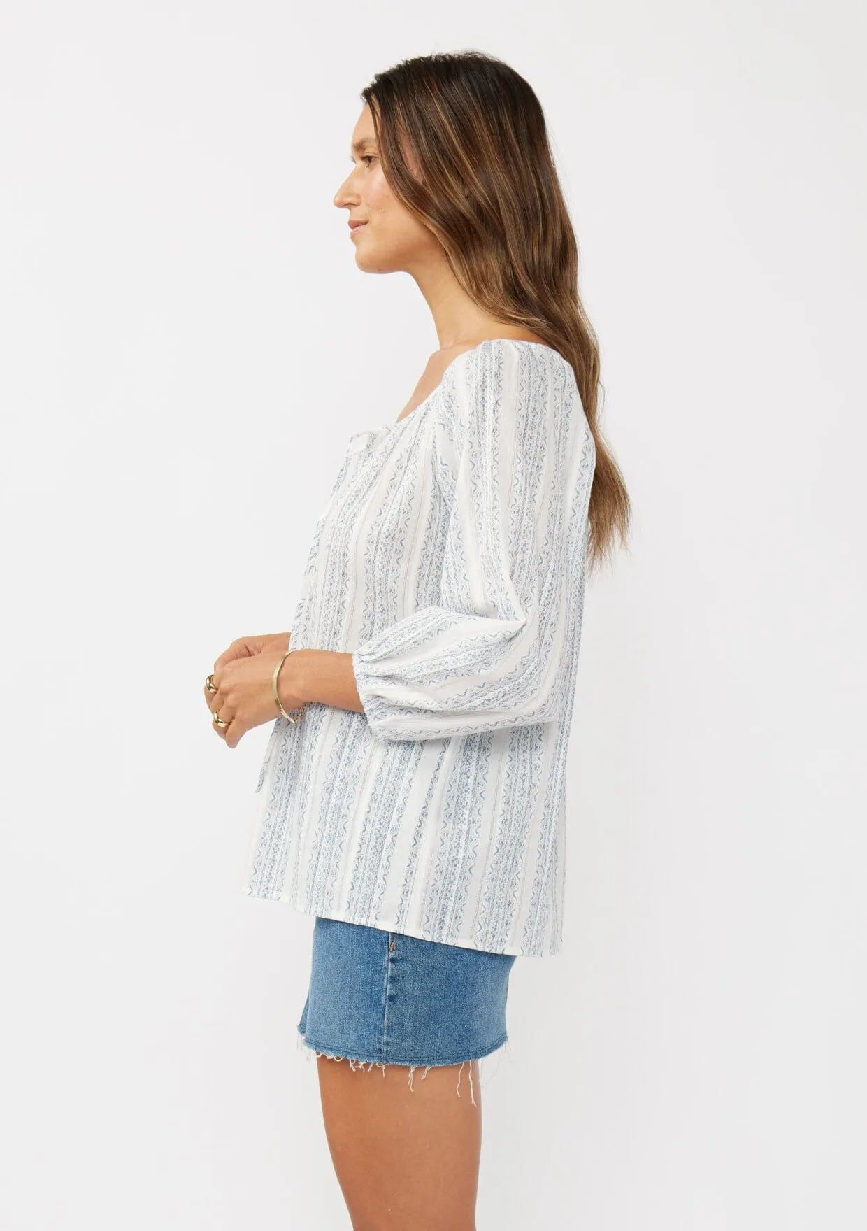 Kallie Striped Blouse