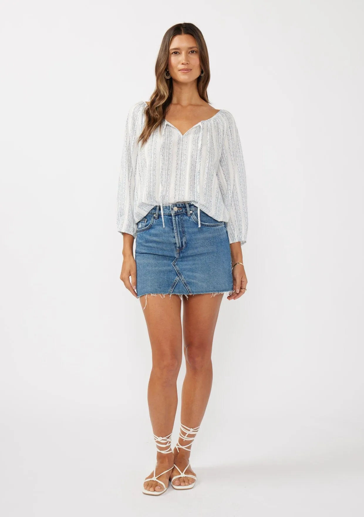 Kallie Striped Blouse