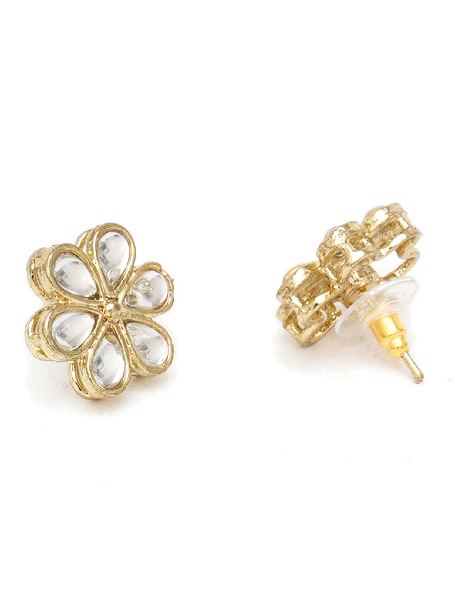 Karatcart Set of 4 Handcrafted Kundan Earrings Combo for Women