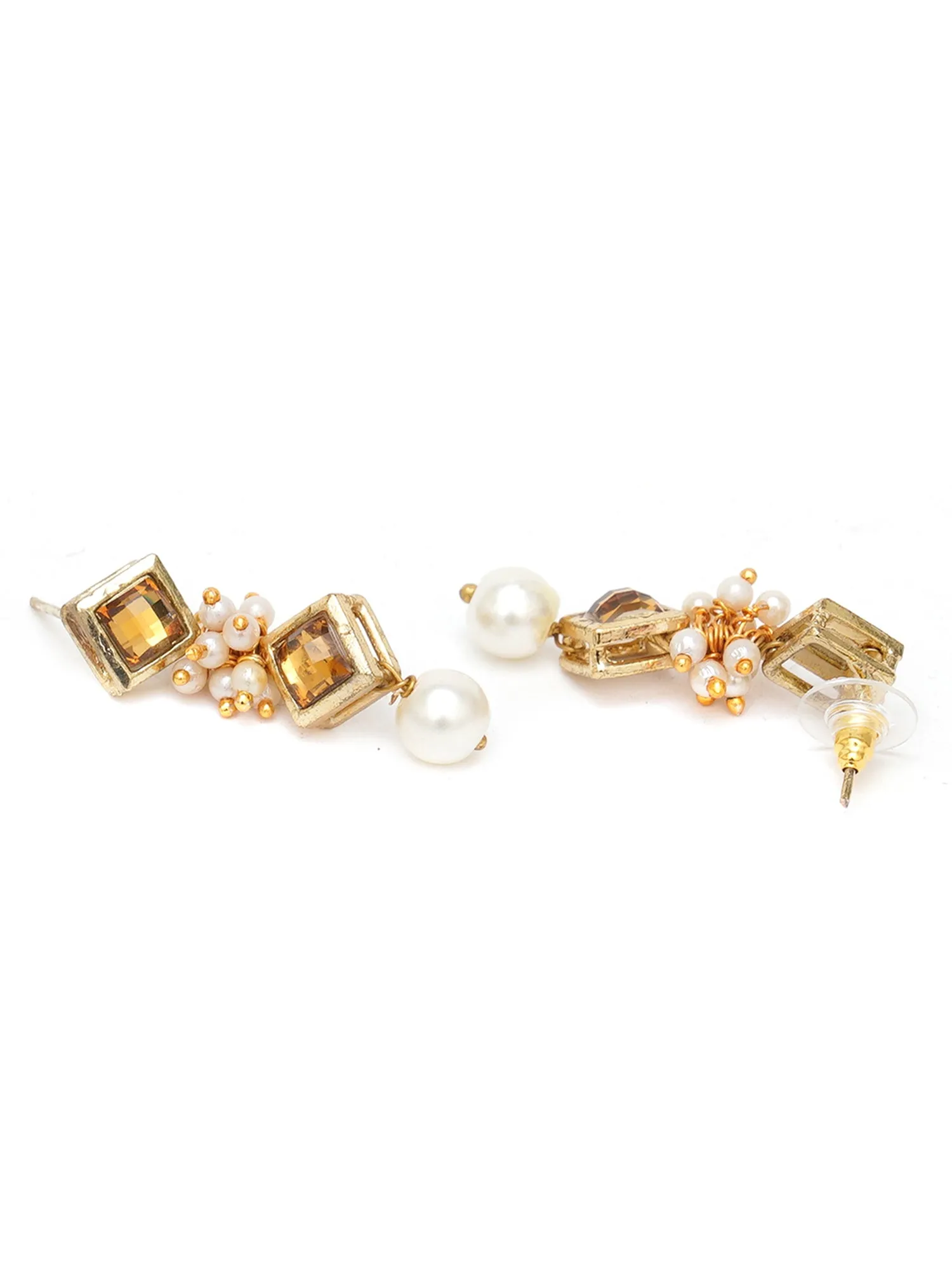 Karatcart Set of 4 Handcrafted Kundan Earrings Combo for Women