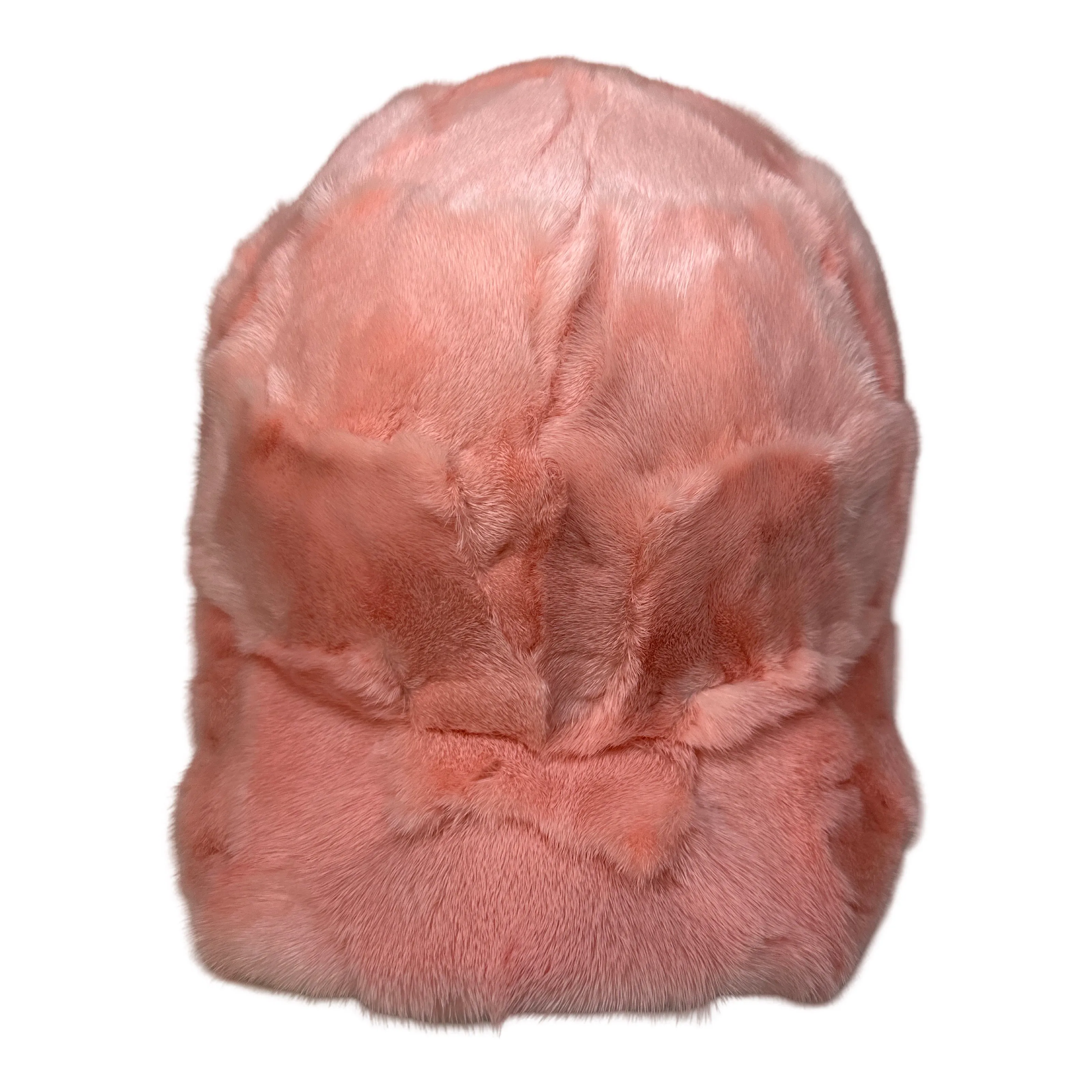 Kashani Pink Diamond Cut Mink Baseball Hat