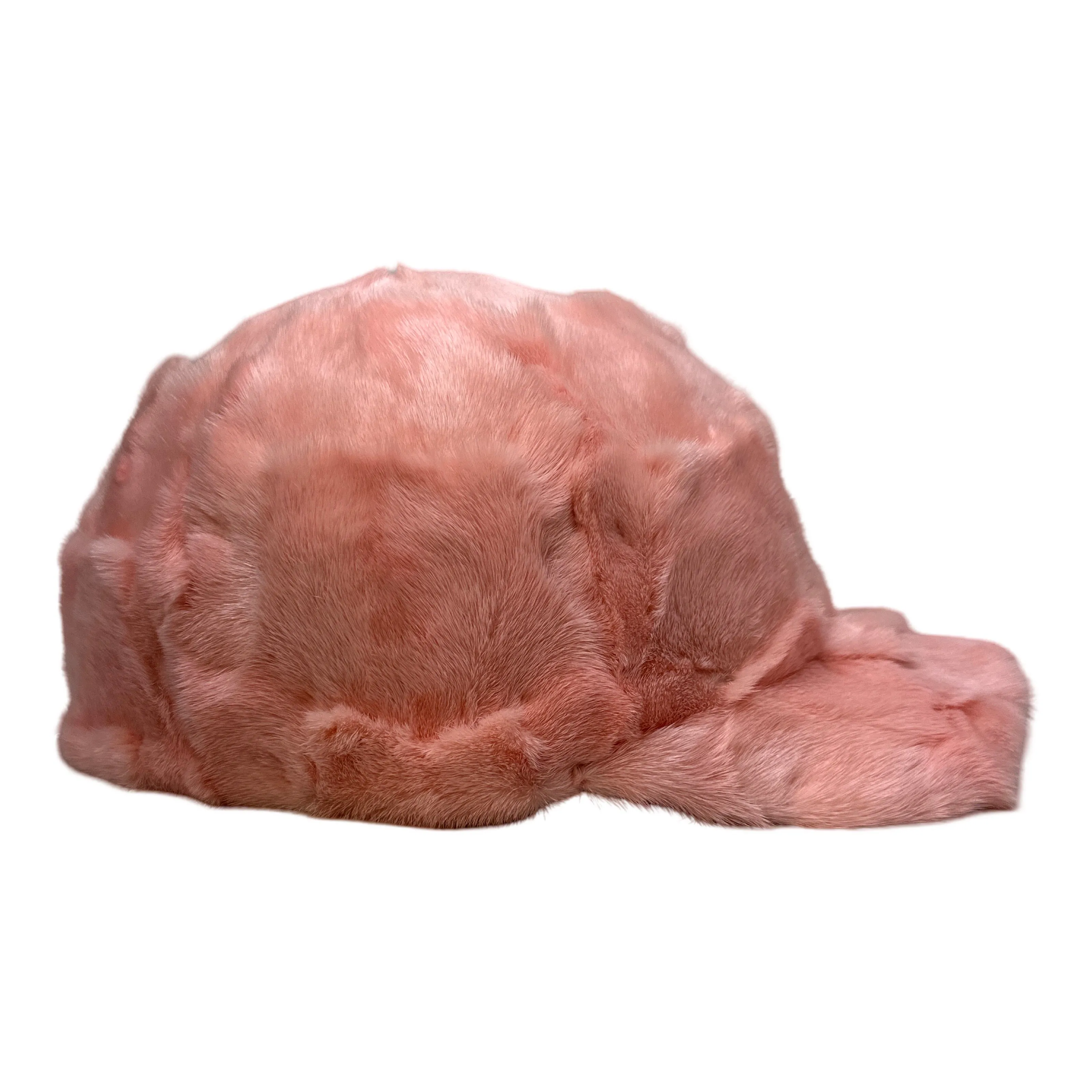 Kashani Pink Diamond Cut Mink Baseball Hat