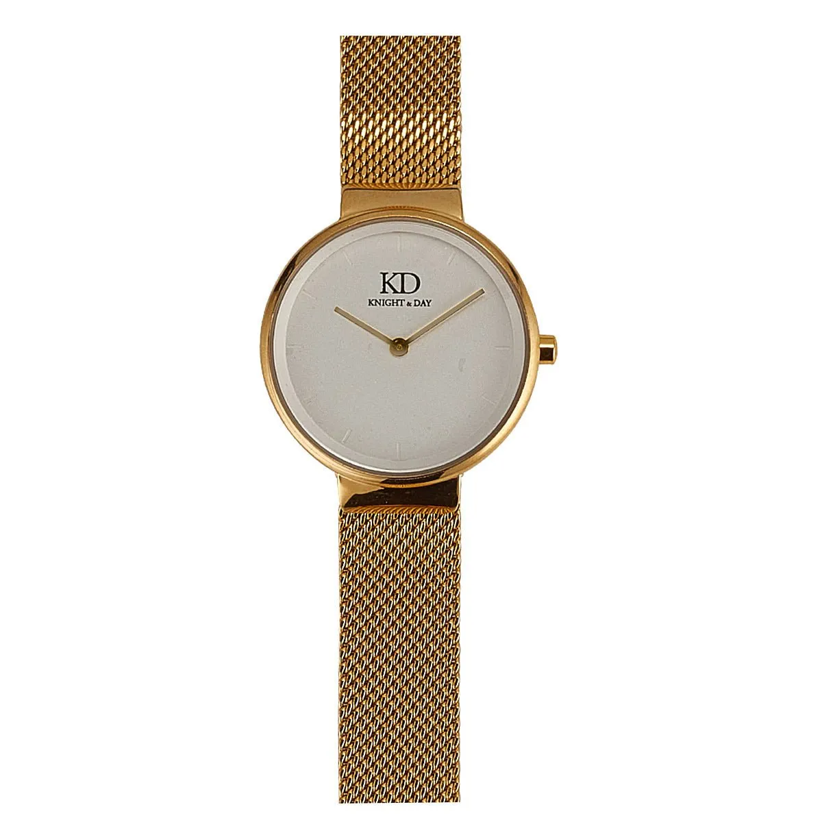 Knight and Day Gold Mesh Band Watch P551WLA