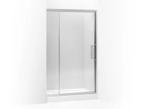 KOHLER K-705822-L Lattis Pivot shower door, 76" H x 45 - 48" W, with 3/8" thick Crystal Clear glass