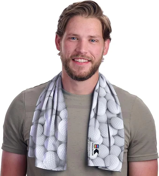 KOOLGATOR SPF 30 Cooling Towel for Face & Neck - Cooling Towels for Sports, Athletes, Gym, and Hot Weather - Men, Women & Kids