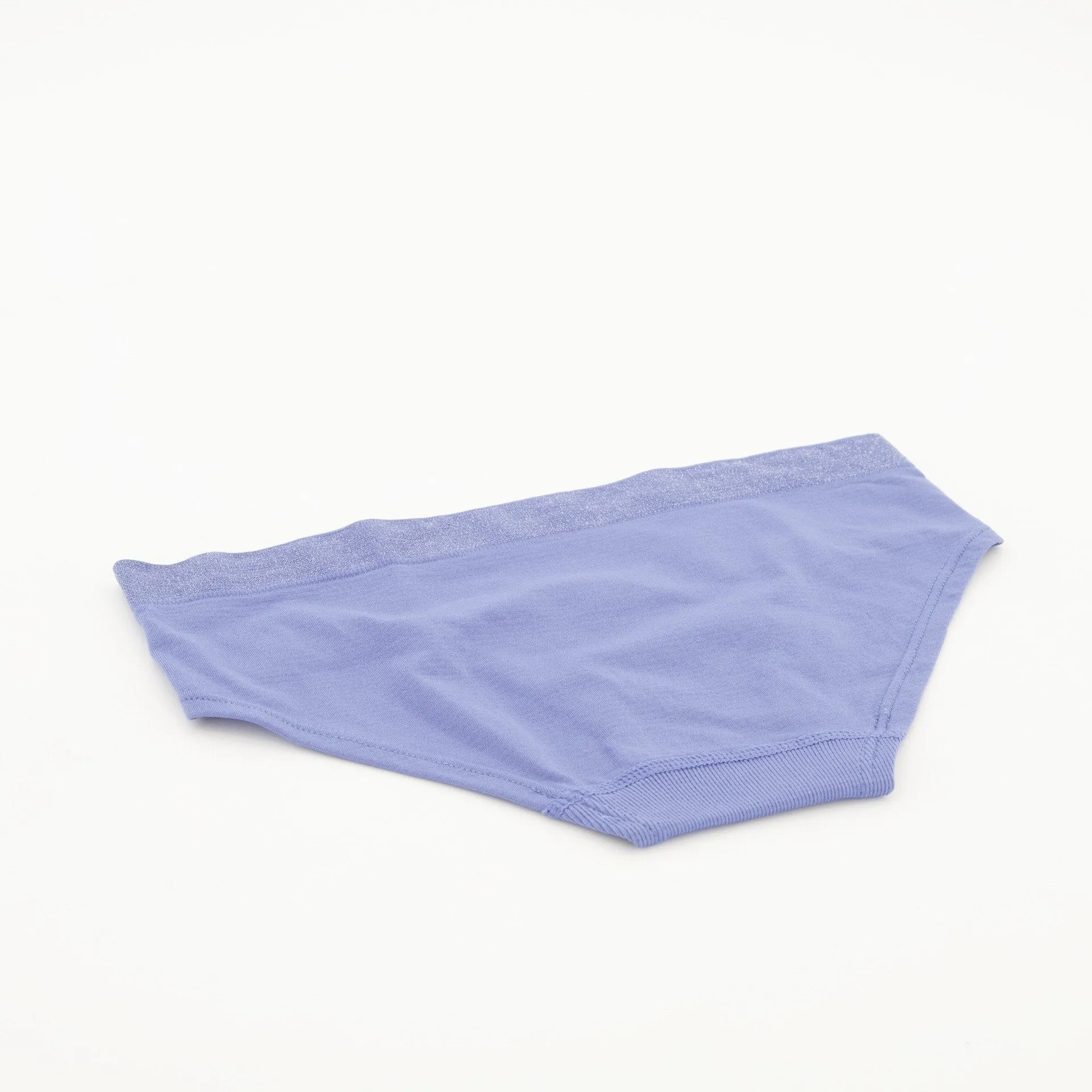 Ladies Single Lurex Boyleg Panty - Blue