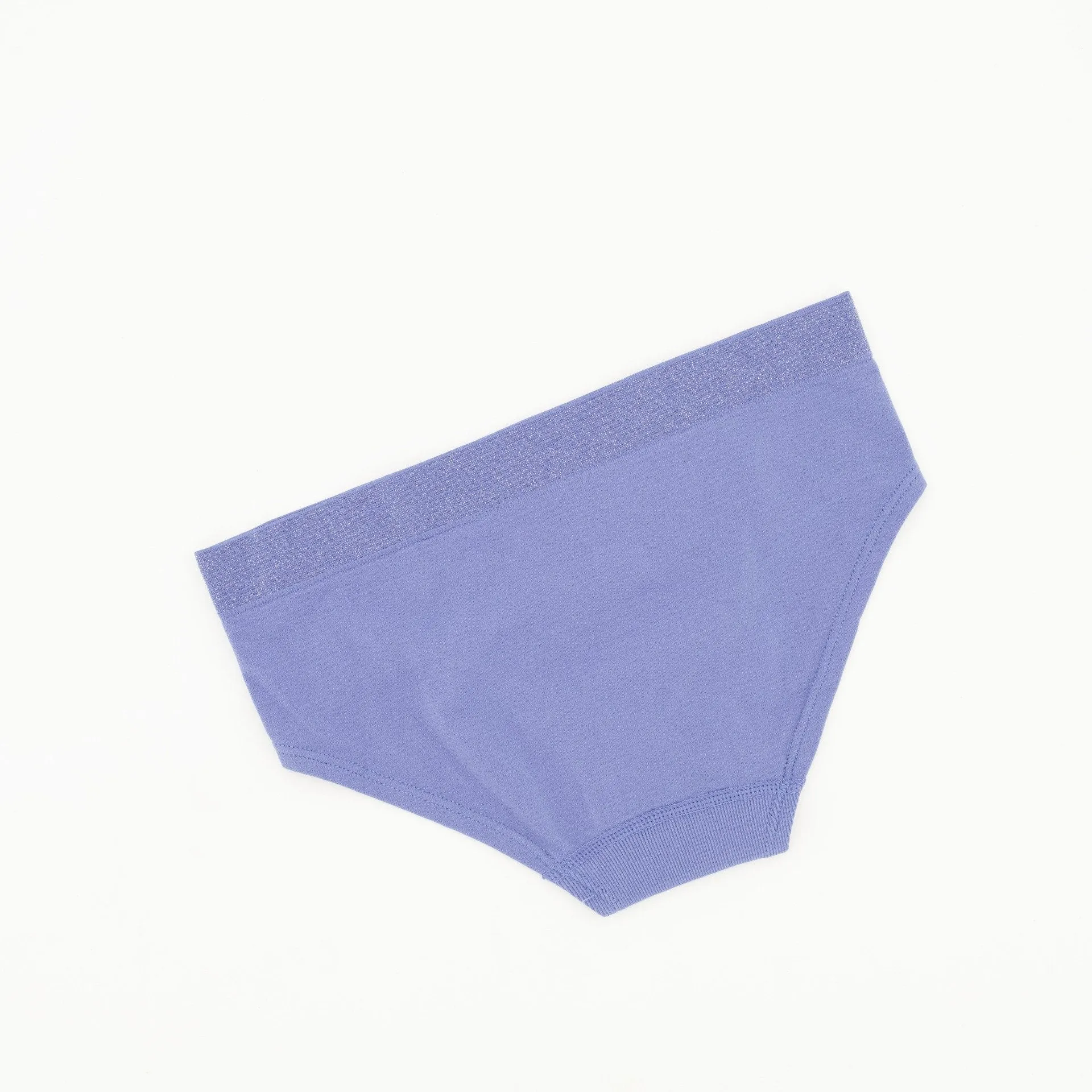 Ladies Single Lurex Boyleg Panty - Blue