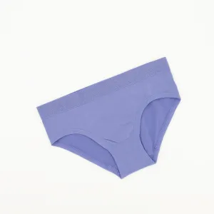 Ladies Single Lurex Boyleg Panty - Blue