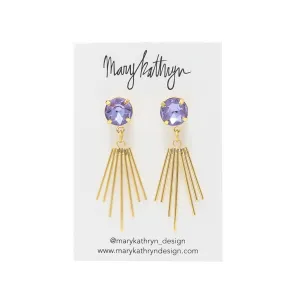Lavender Cleopatra Earrings