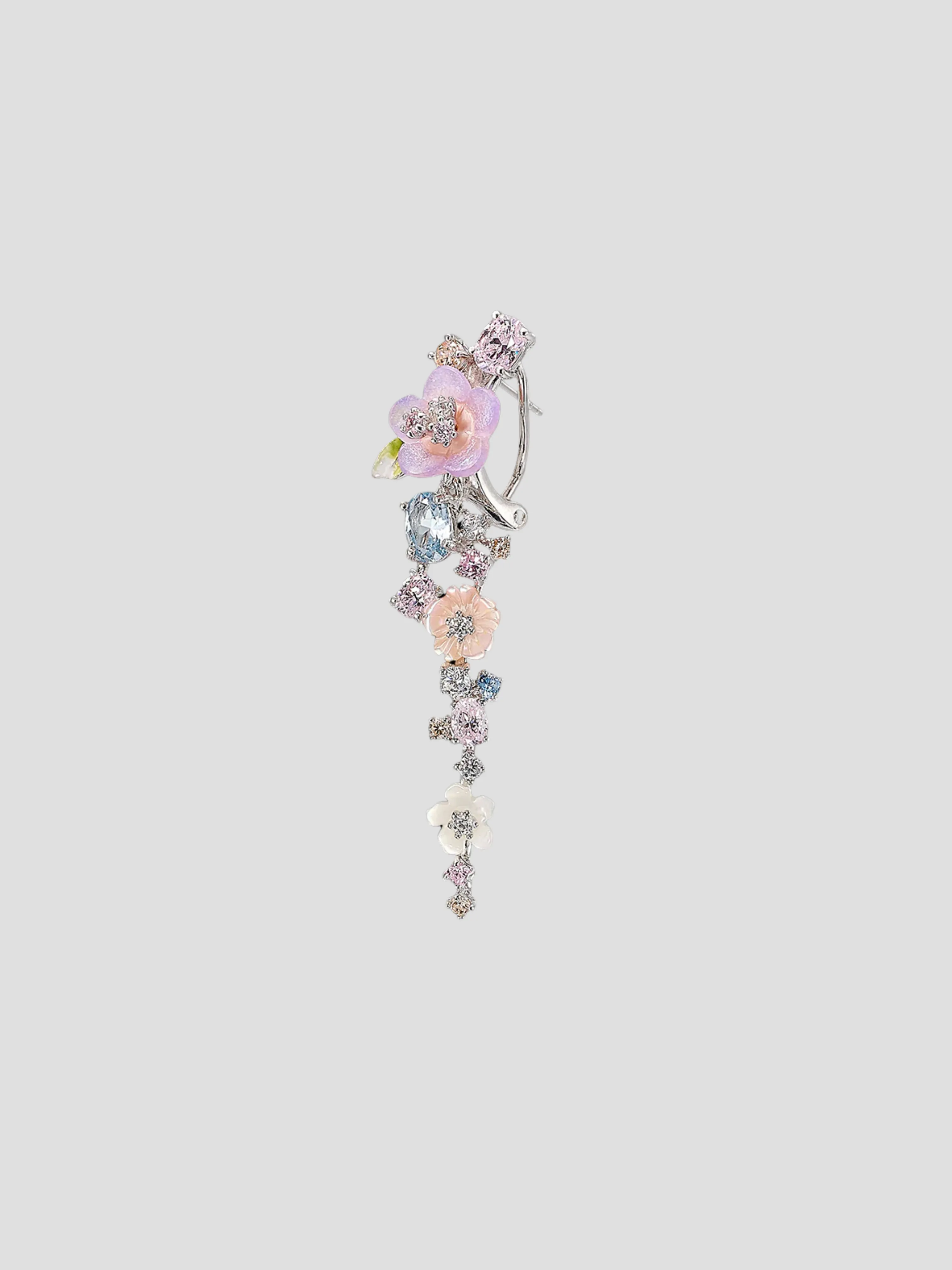 Lavender Primrose Vine Earrings