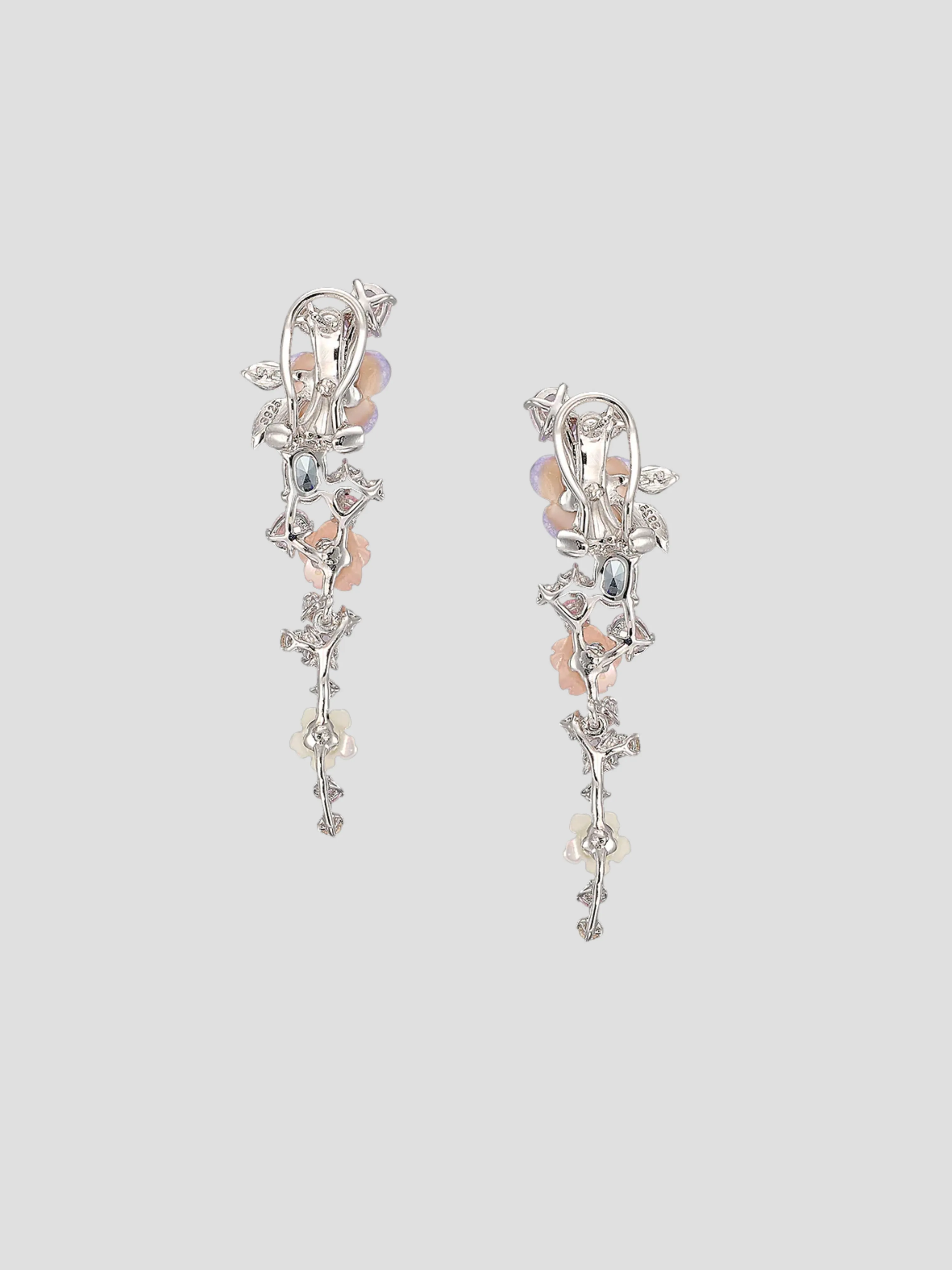 Lavender Primrose Vine Earrings