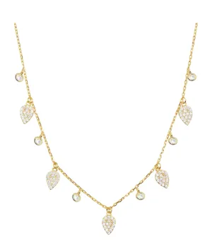 Leaf and Dew Drop Necklace