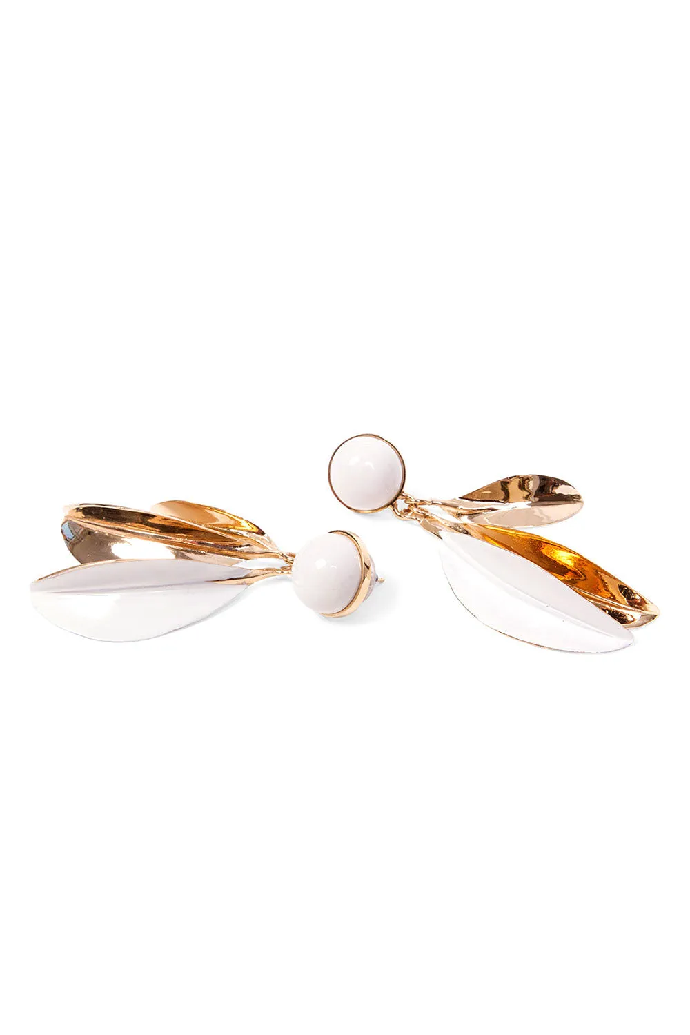 LEAVES AND BALLOON EARRINGS