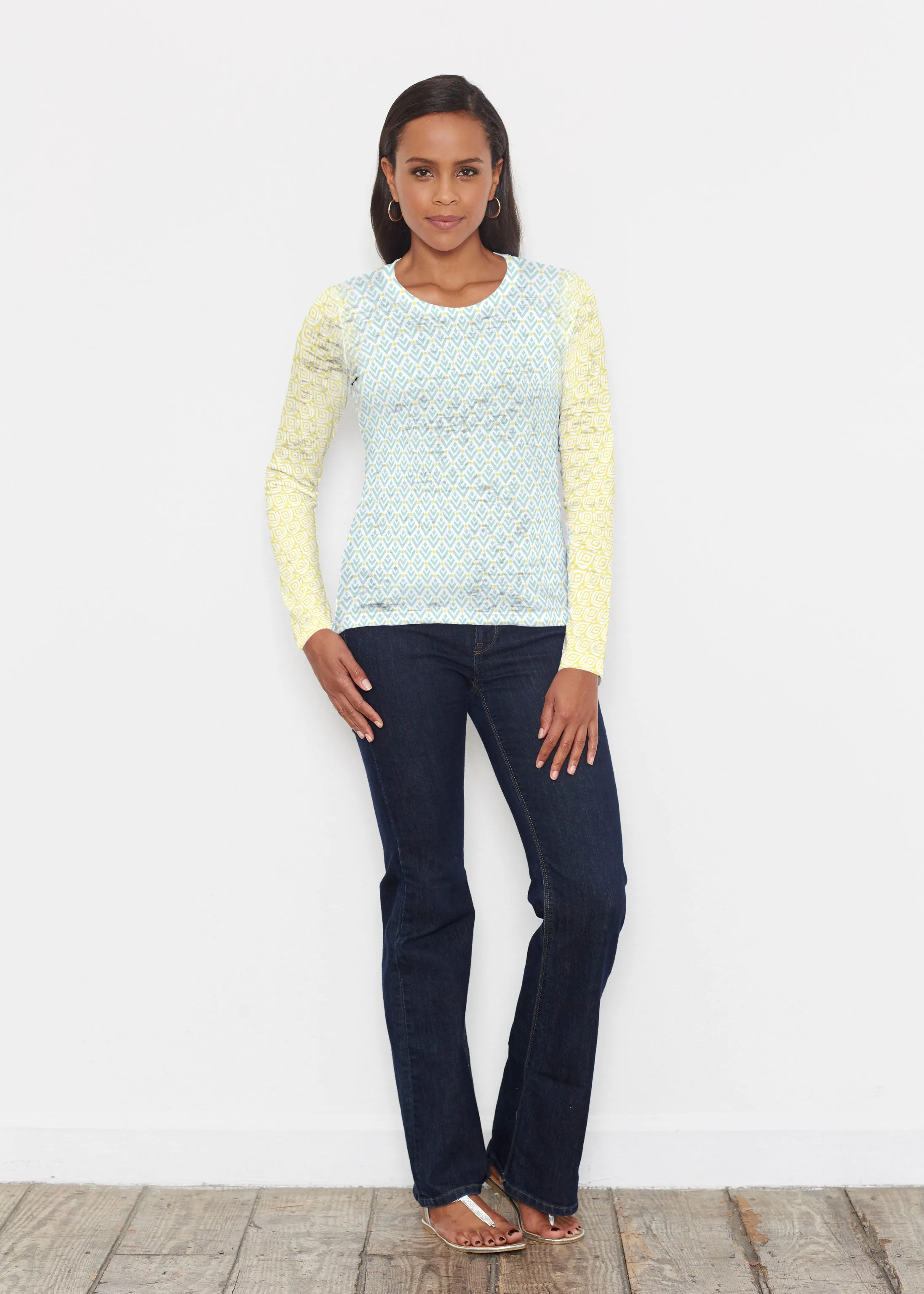 Lemon Drop (13575) ~ Signature Long Sleeve Crew Shirt