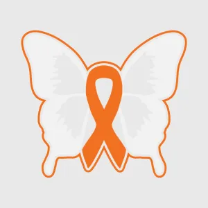 Leukemia Awareness Butterfly Transfer