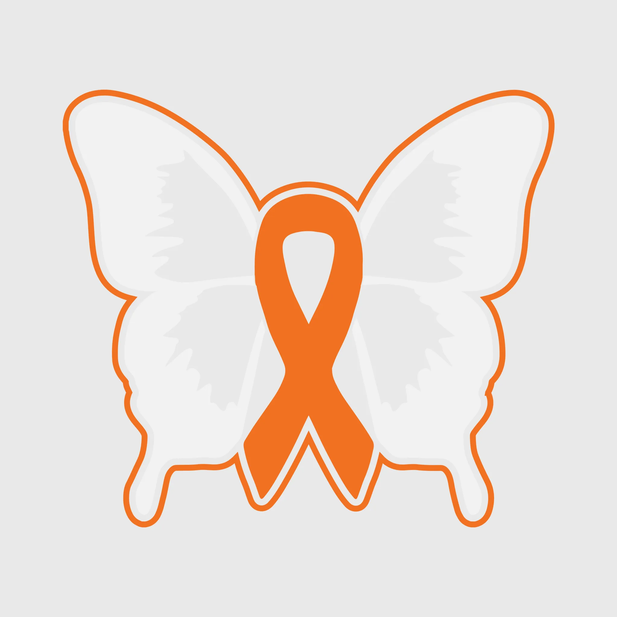Leukemia Awareness Butterfly Transfer