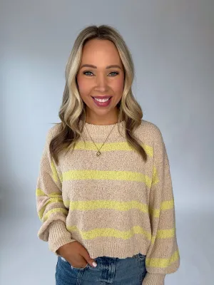 Lime Light Striped Knit