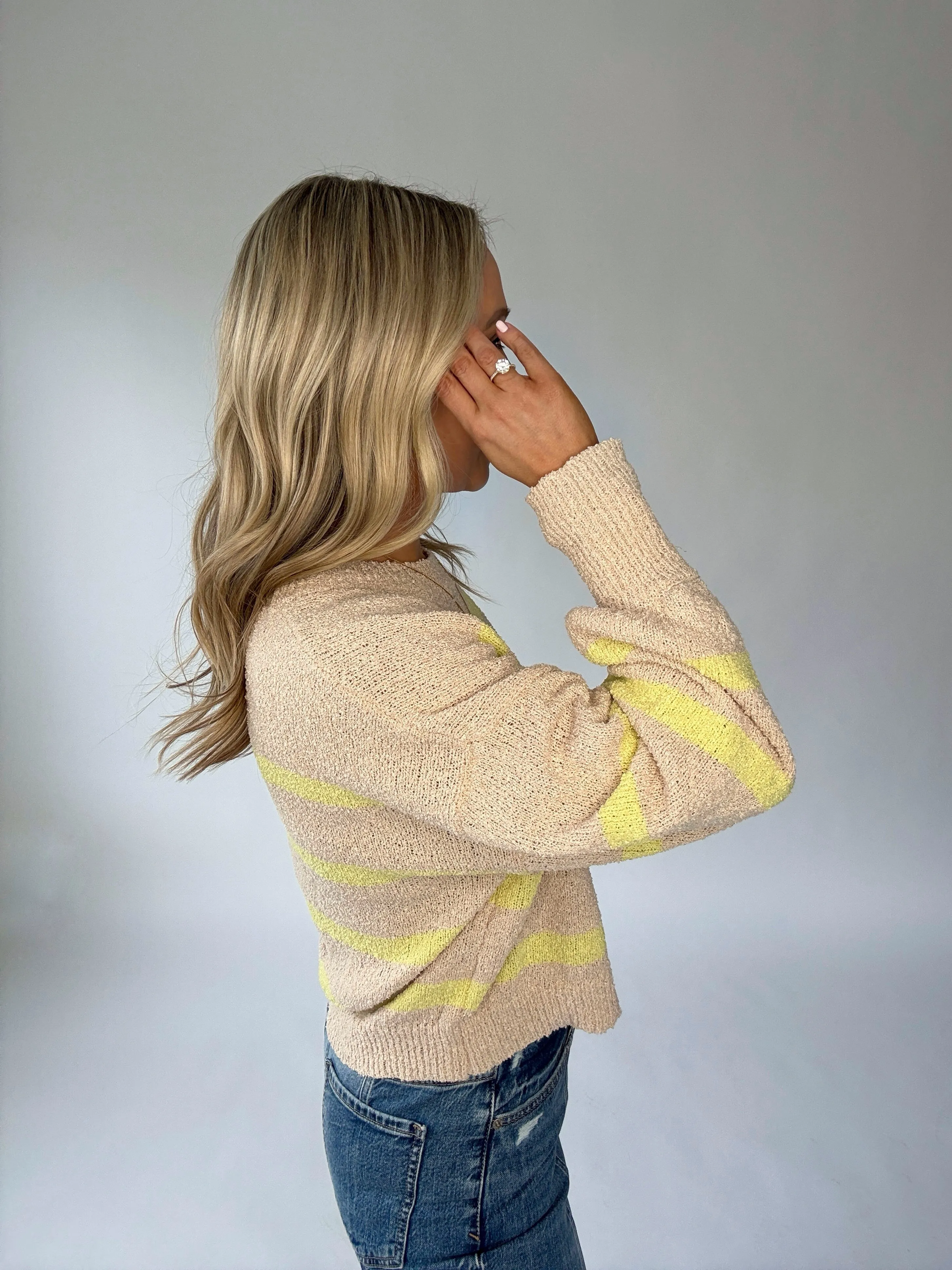 Lime Light Striped Knit