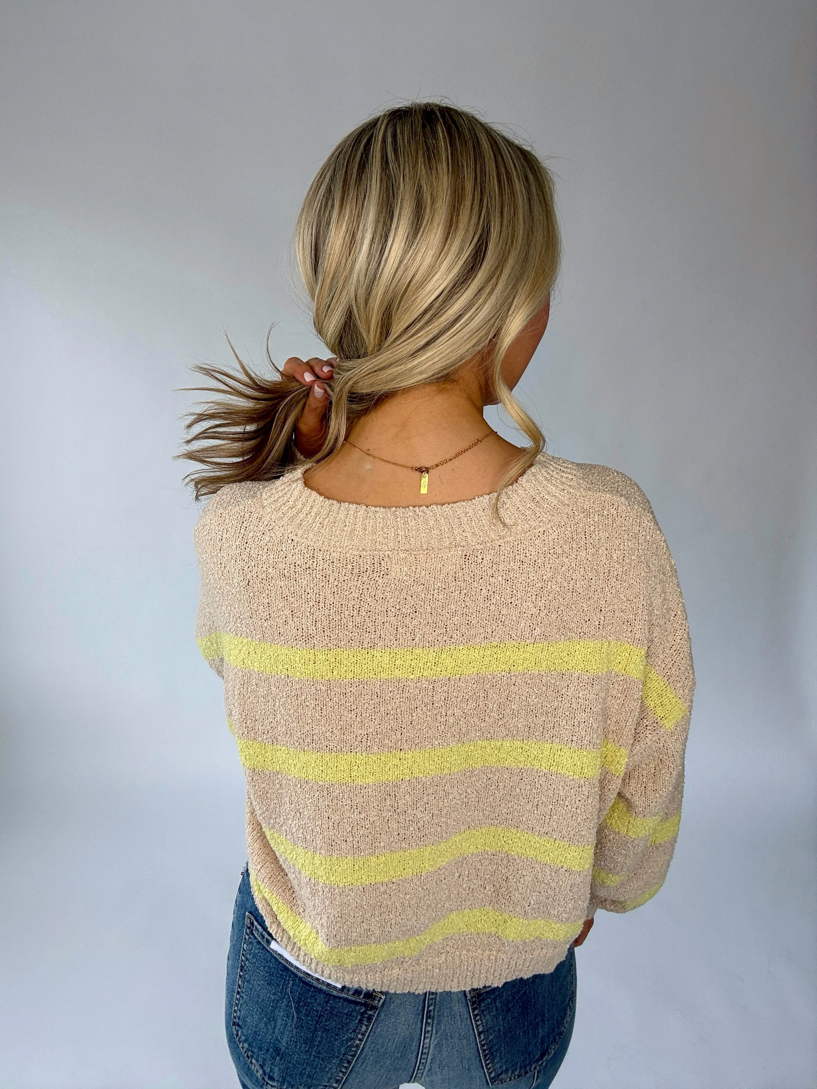 Lime Light Striped Knit