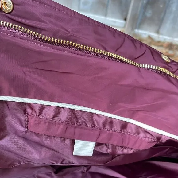 Liverpool Quilted Jacket in Ruby Port Womens S Medium Weight Water Resistant NWT
