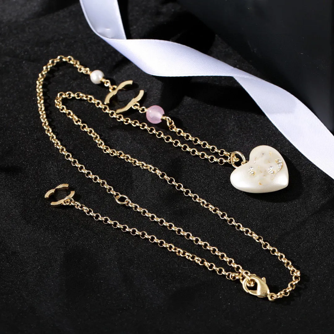 love chain necklace grace exquisite women fashion 2023 high quality