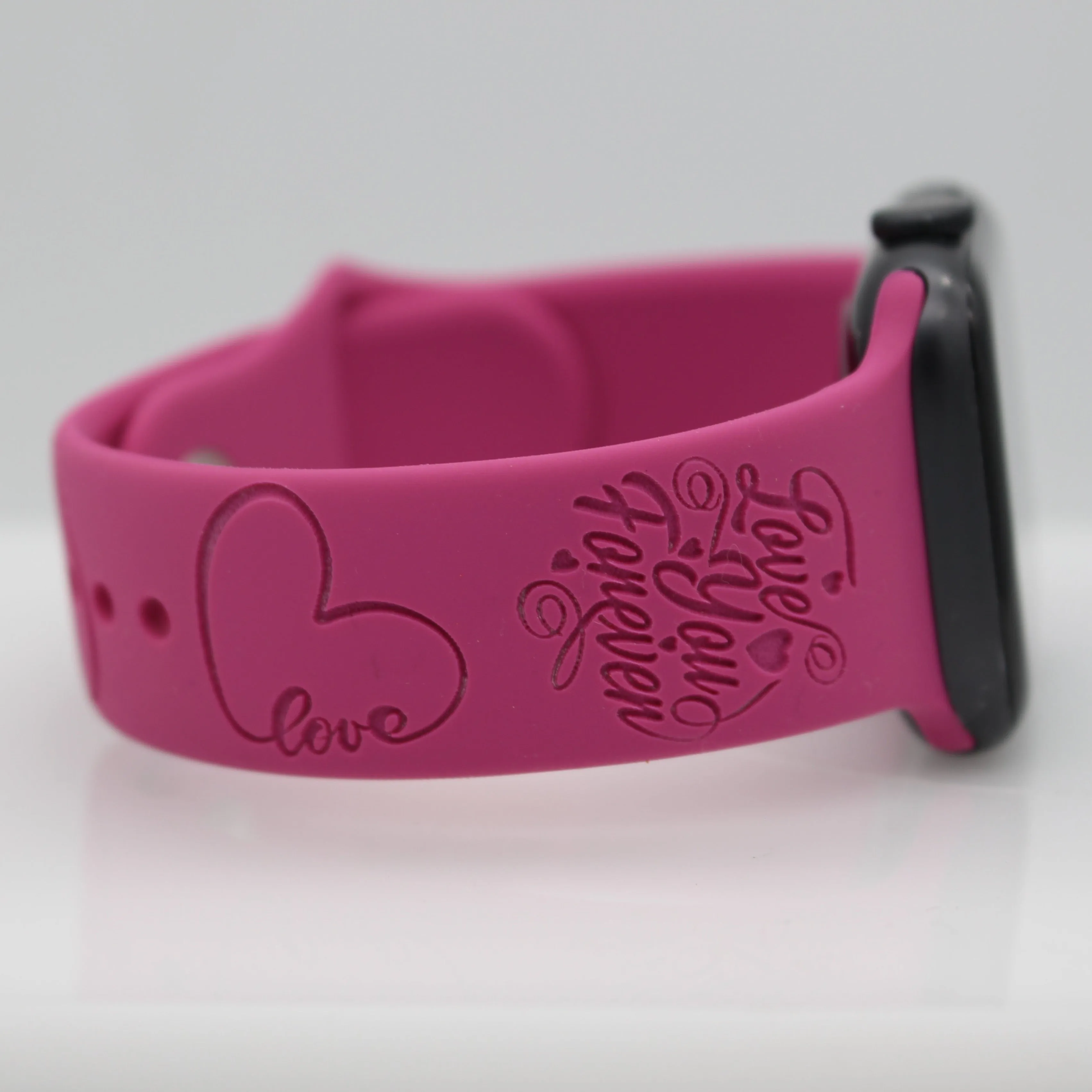 Love You Forever Personalized Engraved Smart Watch Band