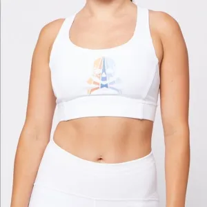 Lululemon x Soulcycle power through white bra NWT