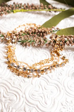 Luxe Lifestyle Crystal Goldtone Bracelet