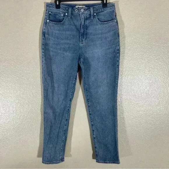 Madewell The Perfect Vintage Jeans Womens 29 High Rise Straight Blue Medium Wash