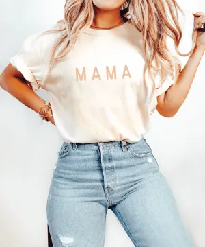 Mama Simplistic Neutral Tee