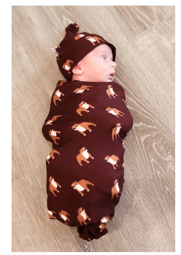 Maroon Bulldog - Knotted Hat