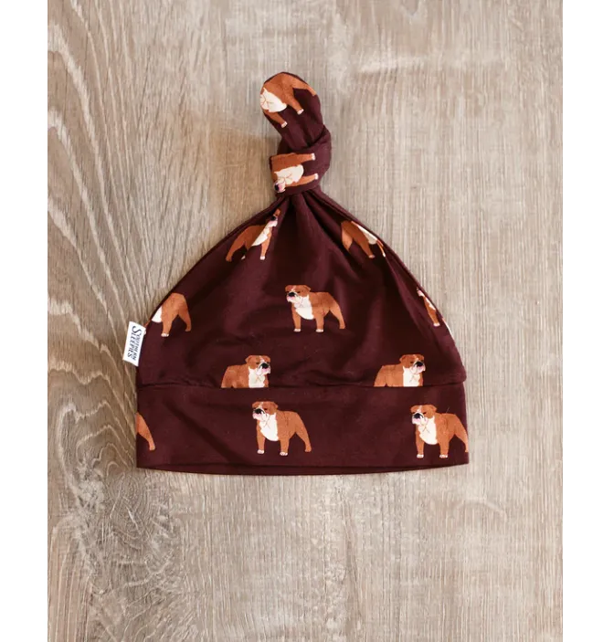 Maroon Bulldog - Knotted Hat