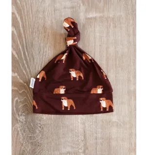 Maroon Bulldog - Knotted Hat