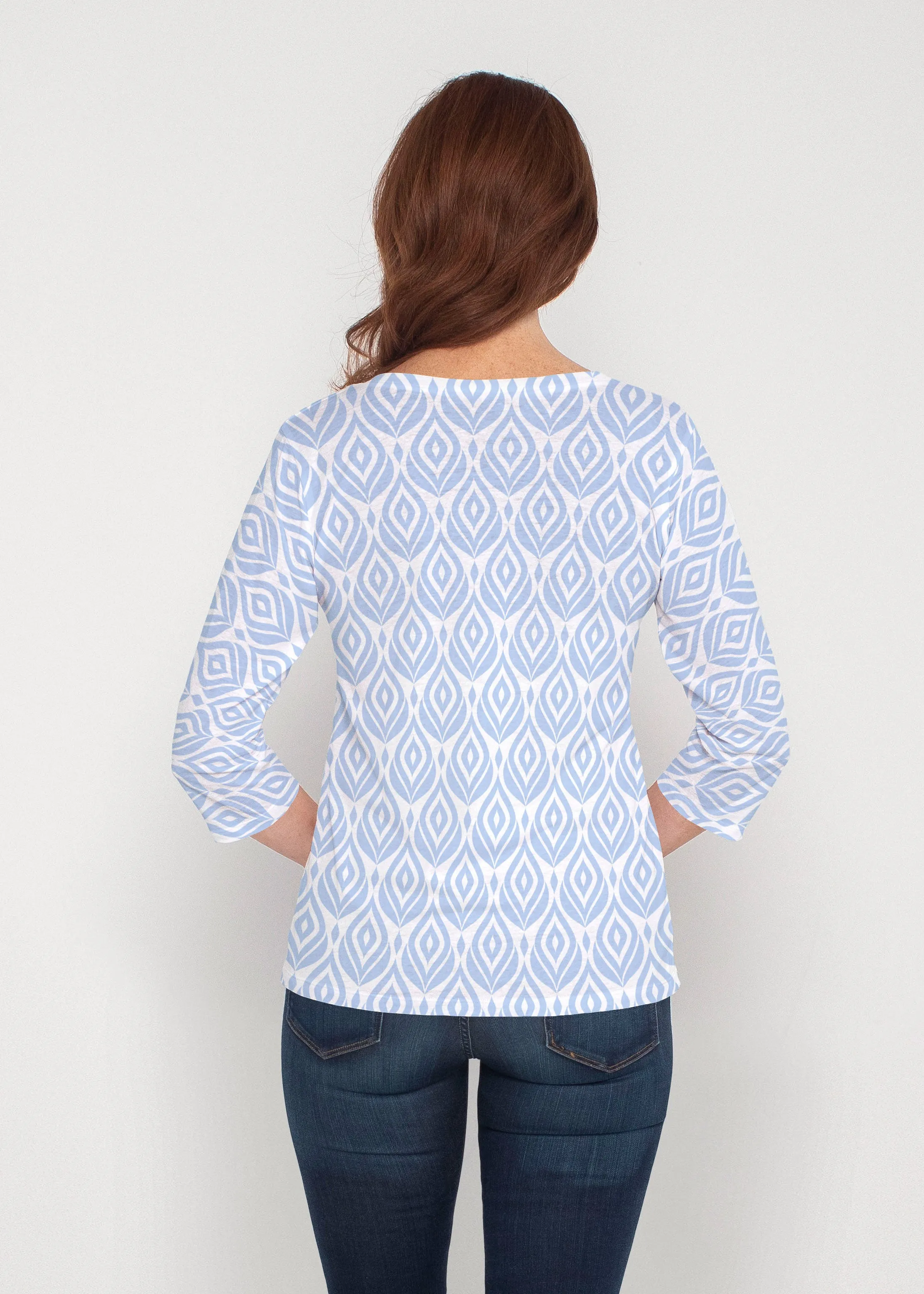 May Flowers (8027) ~ Signature 3/4 Sleeve V-Neck Top