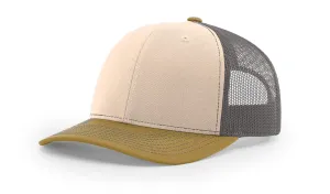 MC Trucker Hat - Mink Beige/Charcoal/Amber Gold