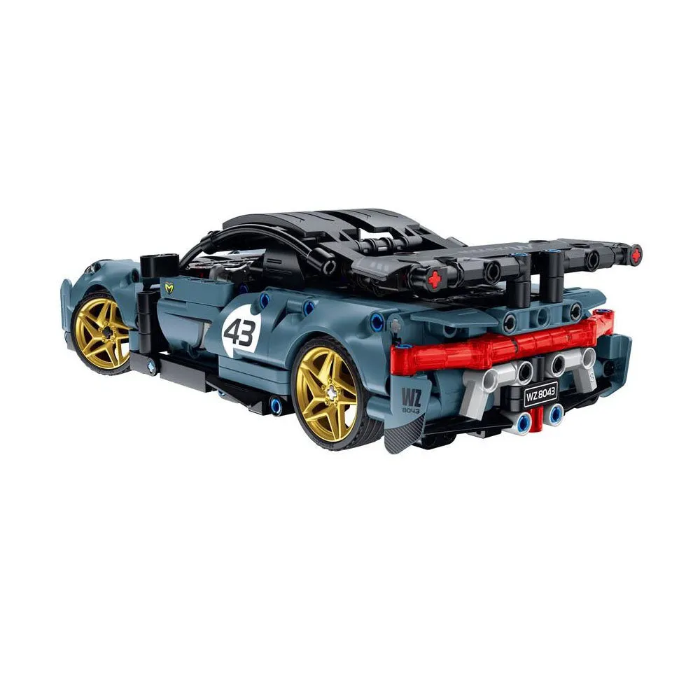 Mechanical Master 8043 RC Supercar Midnight Blue Stem Building Block Kit